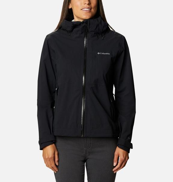 Columbia Womens Rain Jacket Sale UK - Omni-Tech Jackets Black UK-250500